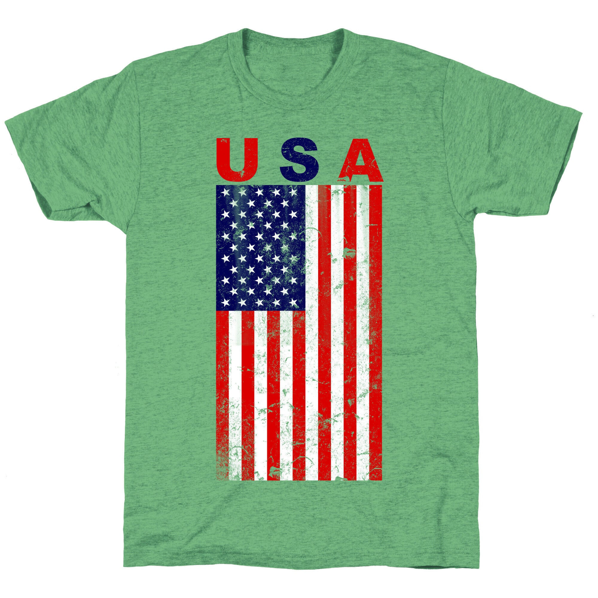 USA Flag Unisex Triblend Tee